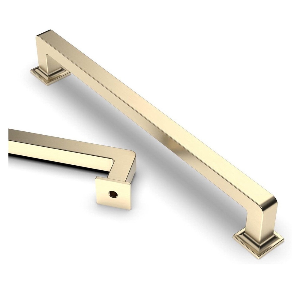 Asidrama 10 Pack 5 Inch(128mm) Brushed Brass Kitchen Cabinet Handles